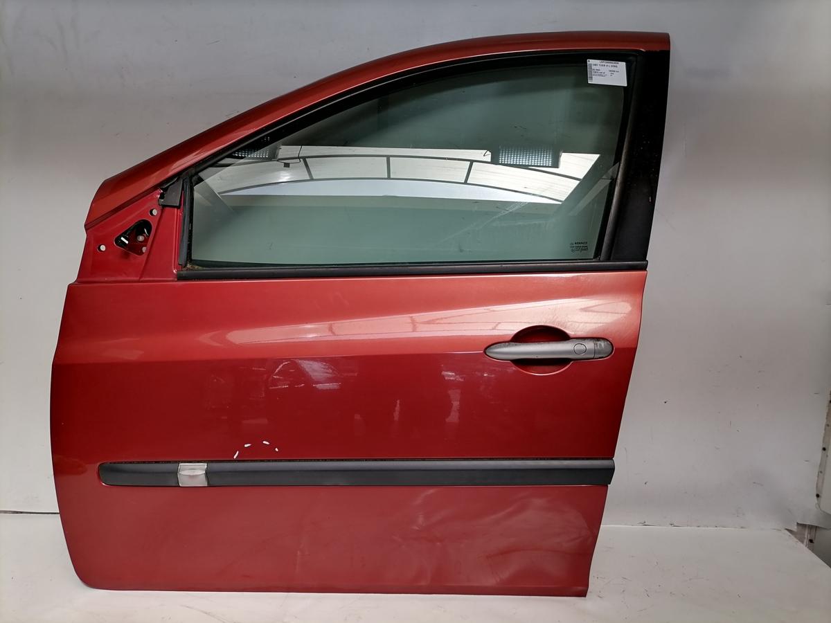 Renault Clio 3 original T&uuml;r vorn links TEB76 red of fire 5-T&uuml;rer Bj.2006